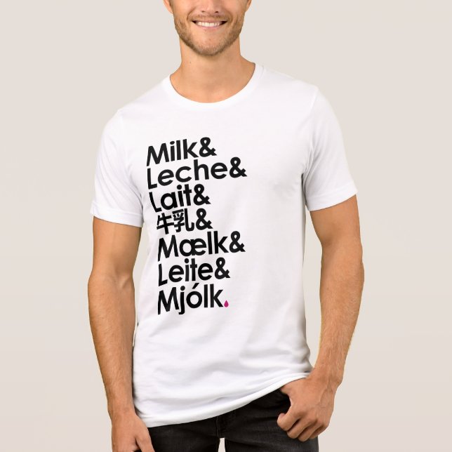 Camiseta Milk Is Our Love Language (White) (Frente)