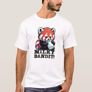 Camiseta Milky Bandit - A Alegria Leitura do Panda Vermelho
