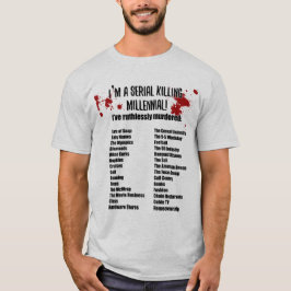 Camiseta Millennials está matando tudo, política engraçada