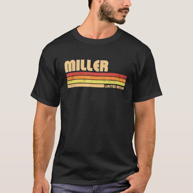 Camiseta MILLER Funny Personalizou A Profissão De Título Bi (Frente)