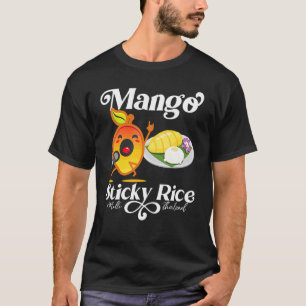 Camiseta Milli Coma Mango Sticky Rice Saudável Comida Tailâ