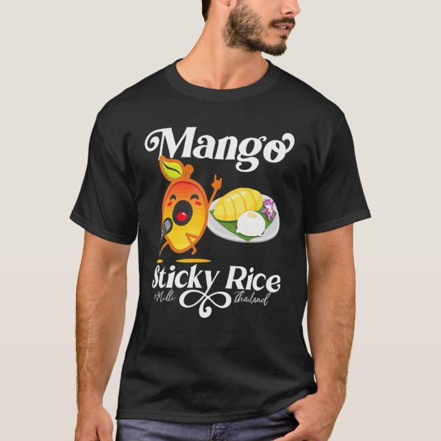 Camiseta Milli Coma Mango Sticky Rice Saudável Comida Tailâ (Frente)