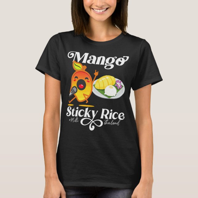 Camiseta Milli Coma Mango Sticky Rice Saudável Comida Tailâ (Frente)