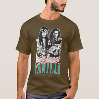 Camiseta Milli Vanilli Vintage Style 90s Design estético