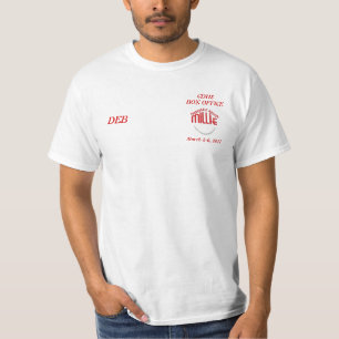 Camiseta millie, ESCRITÓRIO de CDHSBOX, os 2-6 de março d