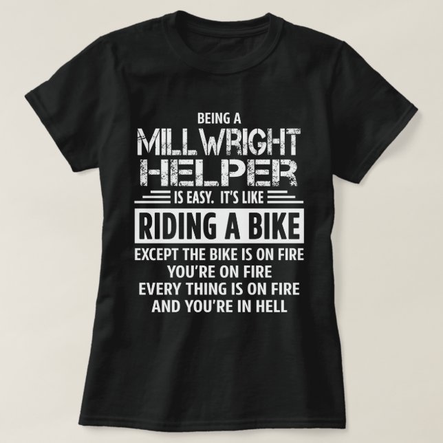 Camiseta Millwright Helper (Frente do Design)