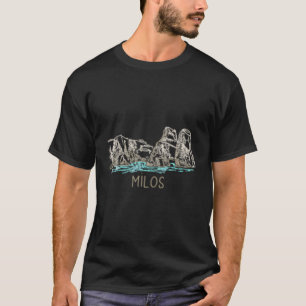 Camiseta Milos Grécia Desenhado