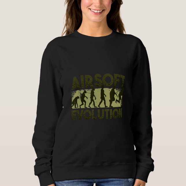 Camiseta Milsim Airsoft Game Human Evolution Esporte Humano (Frente)