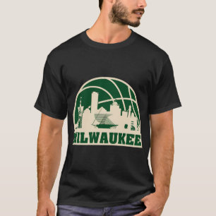 Camiseta Milwaukee Basbol Milwaukee Cityscape