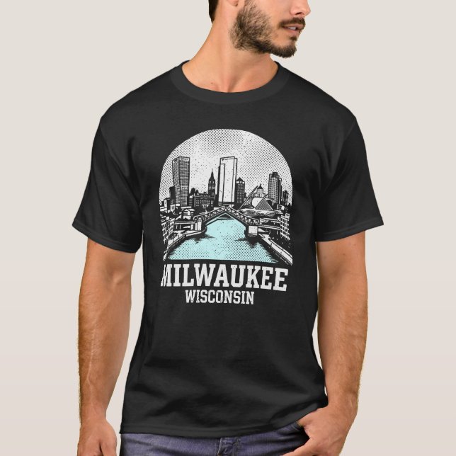 Camiseta Milwaukee City Wisconsin (Frente)