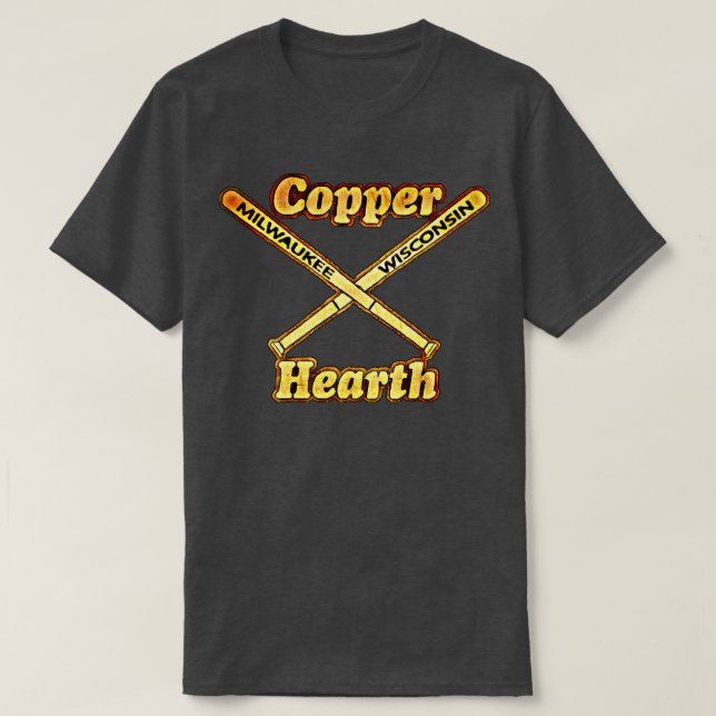 Camiseta Milwaukee Copper Hearth Slow Pitch Softball (Frente do Design)