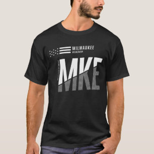 Camiseta Milwaukee MKE Classic Modern Style Wisconsin State