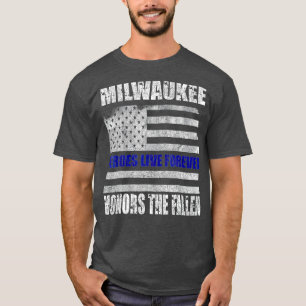 Camiseta Milwaukee Police Memorial Gift para a Semana Ofici