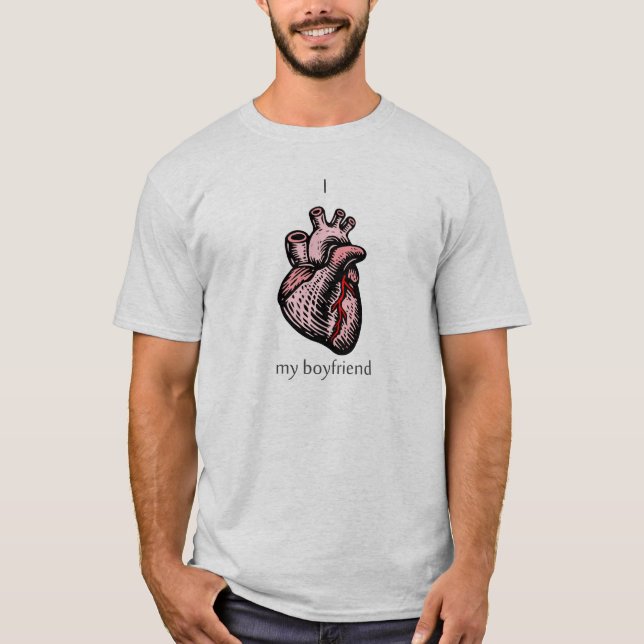 Camiseta Mim <3 meu namorado (Frente)