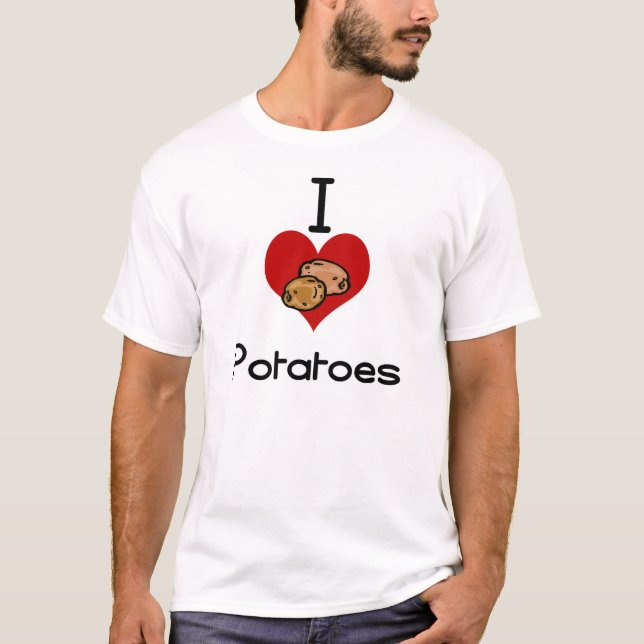 Camiseta Mim batata do amor-coração (Frente)