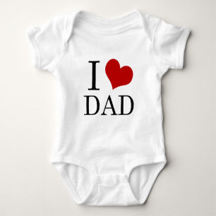 Camiseta Mim bebê Onsie do pai do coração (pai do amor d