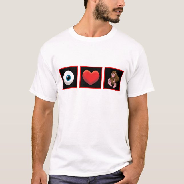 CAMISETA MIM BEBÊ SQUATCH DO CORAÇÃO (Frente)