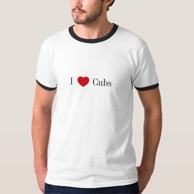 Camiseta Mim campainha de Cubs do coração (Frente)