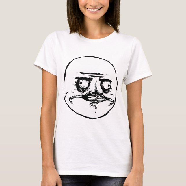 Camiseta Mim cara Meme da raiva de Gusta (Frente)