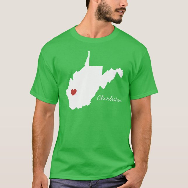 Camiseta Mim cidade customizável ocidental de Virgínia do (Frente)