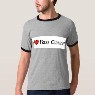 Camiseta Mim clarinete baixo do coração