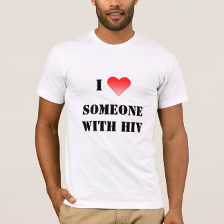 Camiseta Mim coração alguém com HIV
