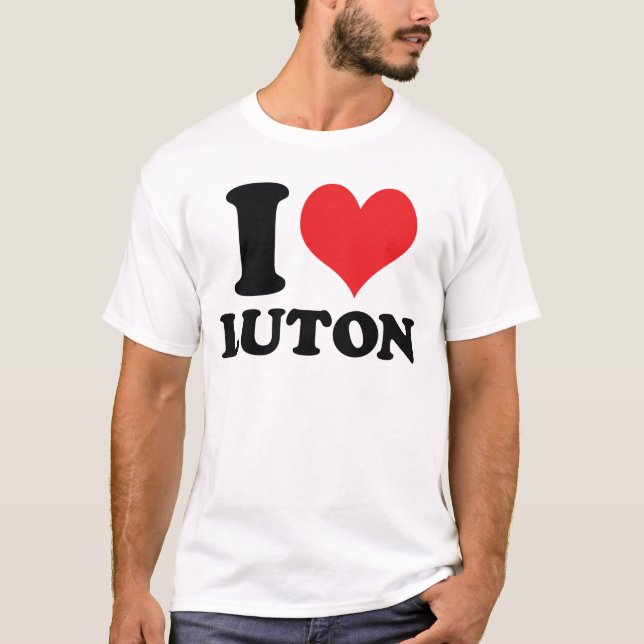 Camiseta Mim coração/amor Luton (Frente)