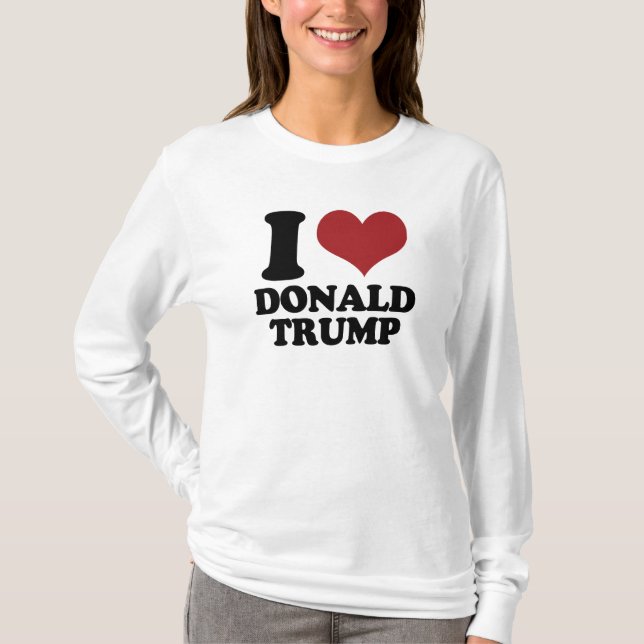 Camiseta Mim coração Donald Trump (Frente)