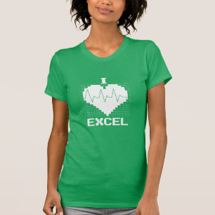 Camiseta Mim coração Excel