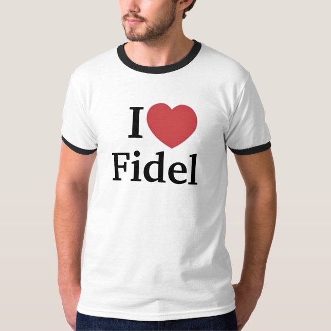 Camiseta Mim (coração) Fidel (Frente)