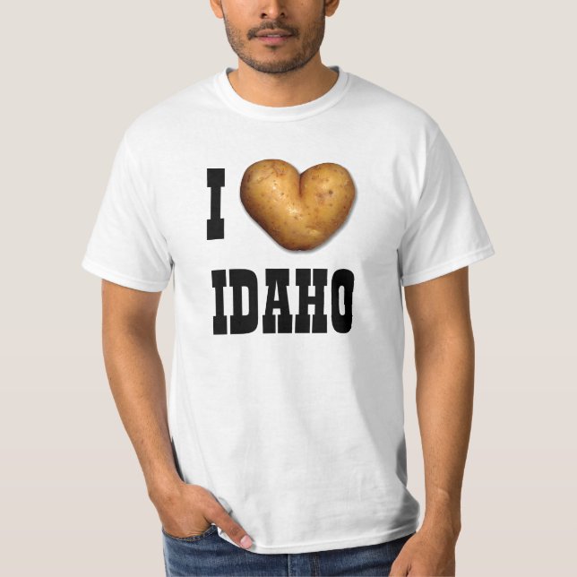 Camiseta Mim coração Idaho (Frente)