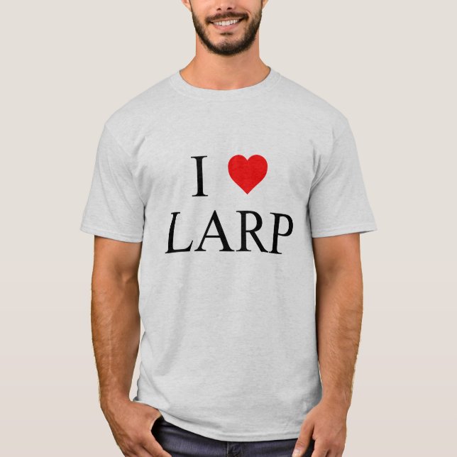 Camiseta Mim coração LARP (Frente)