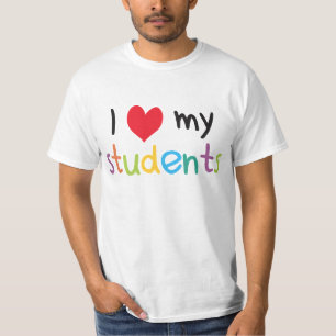 Camiseta Mim coração meu amor do professor de estudantes