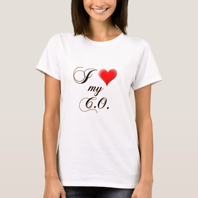 Camiseta Mim "coração" meu C.O. (Frente)
