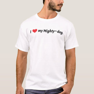 Camiseta Mim coração meu cão poderoso