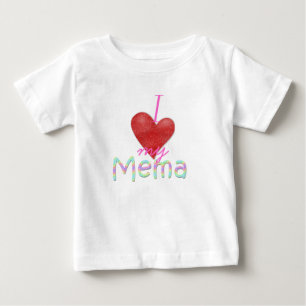 Camiseta Mim coração meu Mema