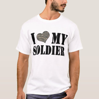 Camiseta Mim coração meu soldado