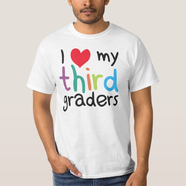 Camiseta Mim coração meu terceiro amor do professor dos (Frente)