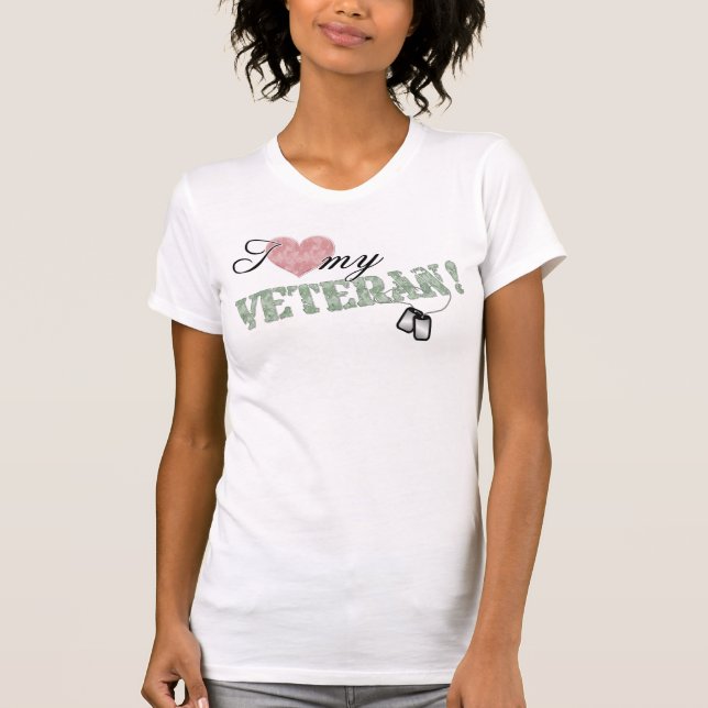 Camiseta Mim coração meu veterano! (Frente)
