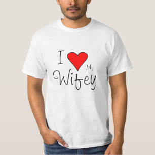 Camiseta Mim coração meu wifey