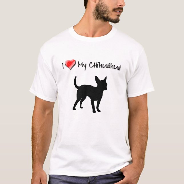 Camiseta Mim coração minha chihuahua (Frente)