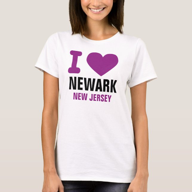 Camiseta Mim coração Newark (Frente)