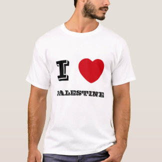 Camiseta Mim coração Palestina