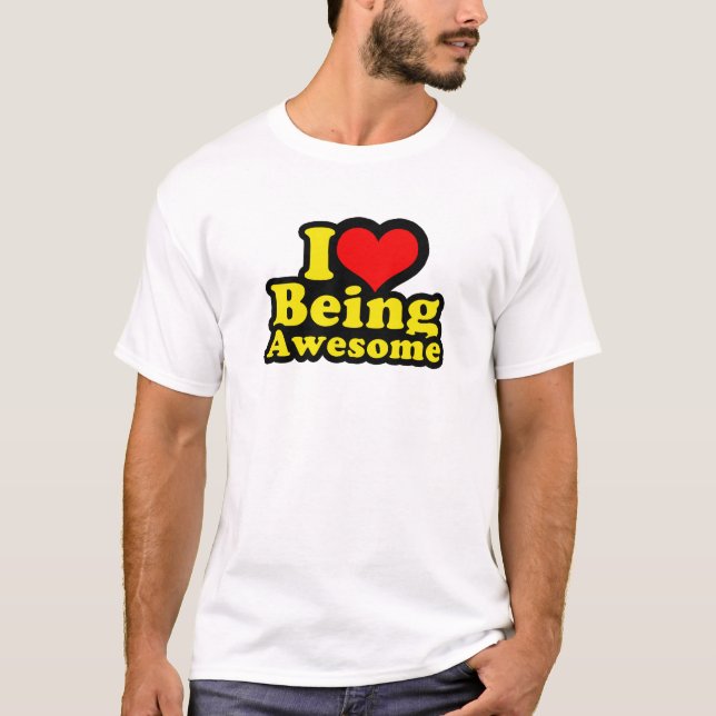 Camiseta Mim coração que é impressionante (Frente)