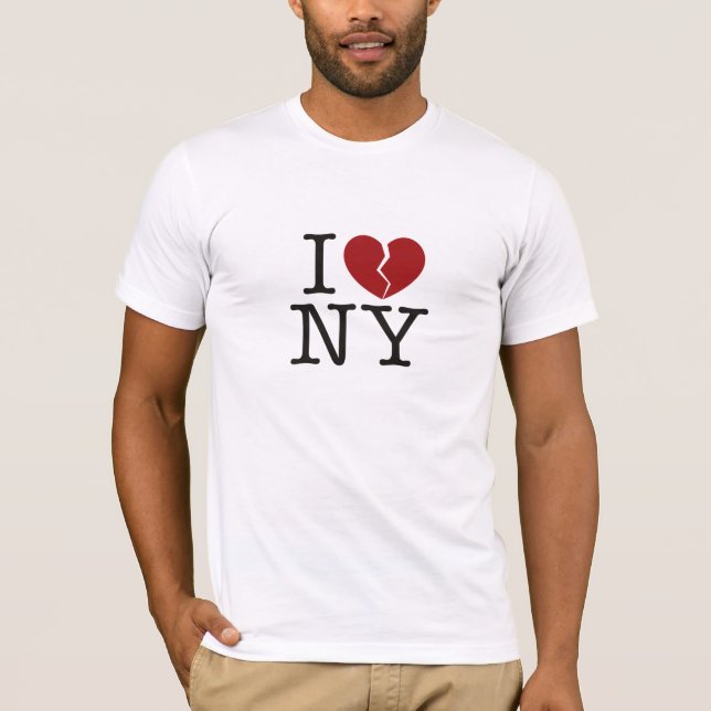 Camiseta Mim [coração quebrado] NY (Frente)