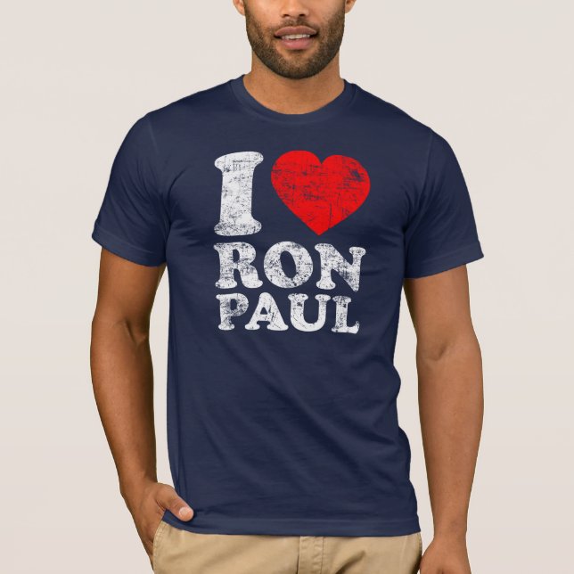 Camiseta Mim coração Ron Paul (Frente)