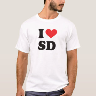 Camiseta Mim coração SD - South Dakota