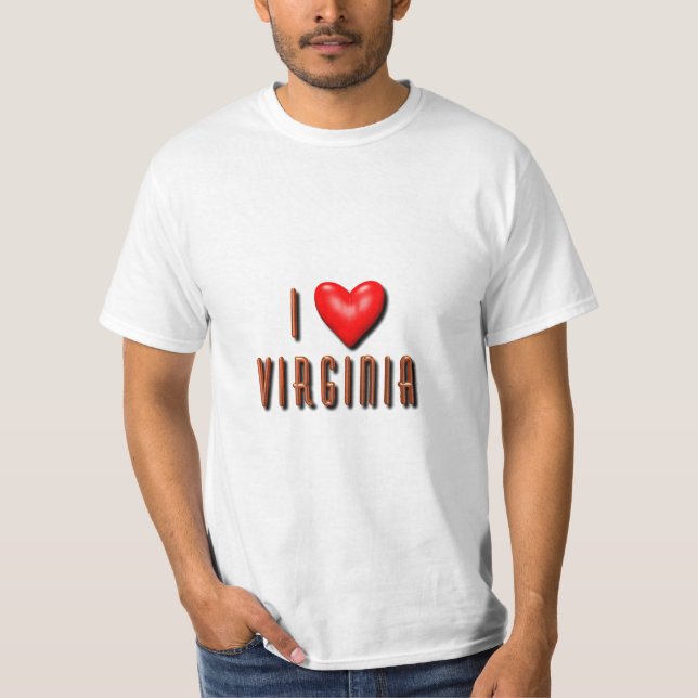 Camiseta Mim coração Virgínia (Frente)
