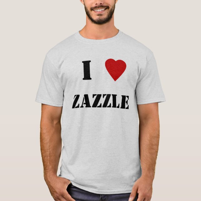 Camiseta Mim coração Zazzle (Frente)