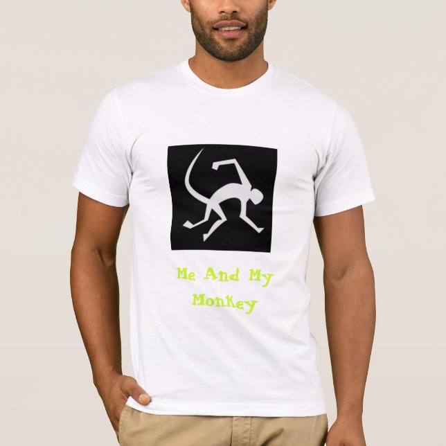 Camiseta Mim e meu macaco (Frente)